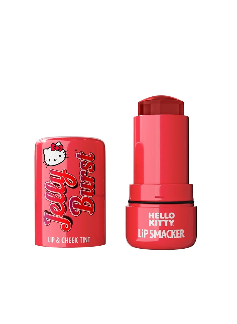 Lip Smacker Hello Kitty So Jelly Lip  Cheek Tint Moisturizing Sheer  Buildable Color Fun Bouncy Jelly Texture Sweet Apple Flavor  Apple