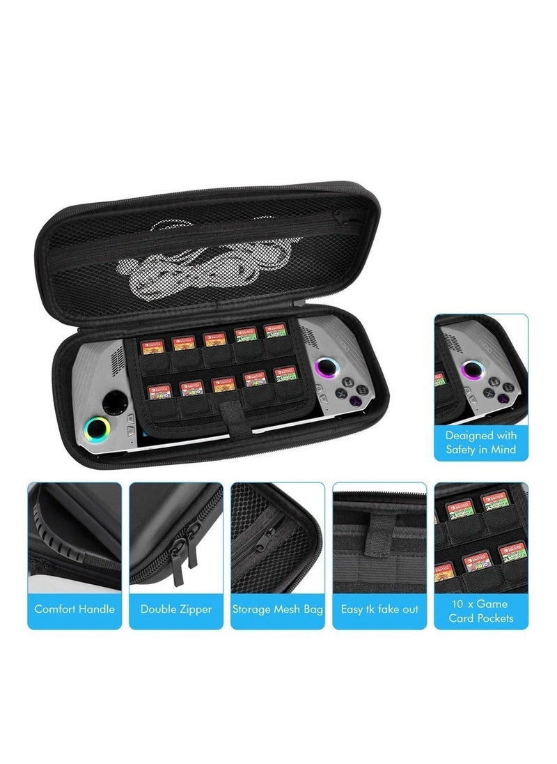 Carrying Case for ASUS Rog Ally 2023 Release, Hard EVA Shell Travel Daily Handheld Game Console Protective Storage Bag, Shockproof Daily Carrying Bag for Rog Ally, Waterproof, Anti-Acratch