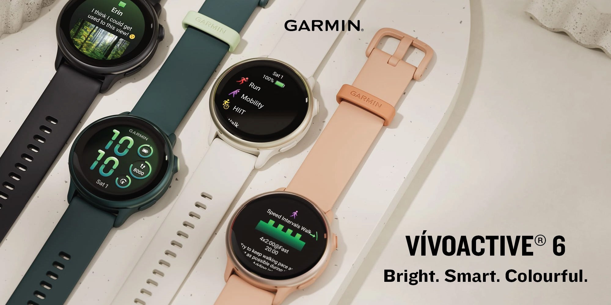 Vívoactive 6 - 42MM - Slate with Black Band - Up to 11 Days of  Battery life  - 1.2