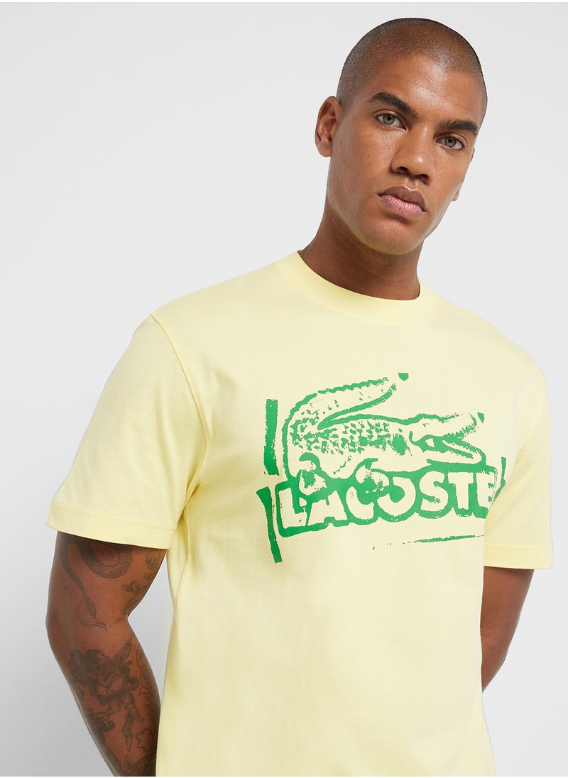 Logo Graphic Crew Neck Short Sleeve T-Shirt