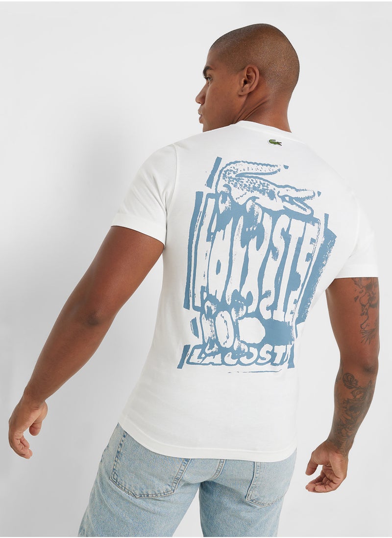 Logo Graphic Crew Neck Short Sleeve T-Shirt
