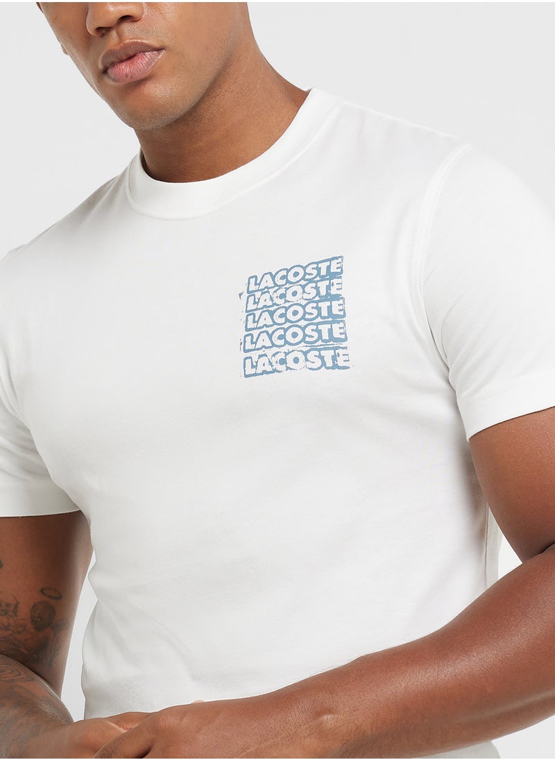 Logo Graphic Crew Neck Short Sleeve T-Shirt
