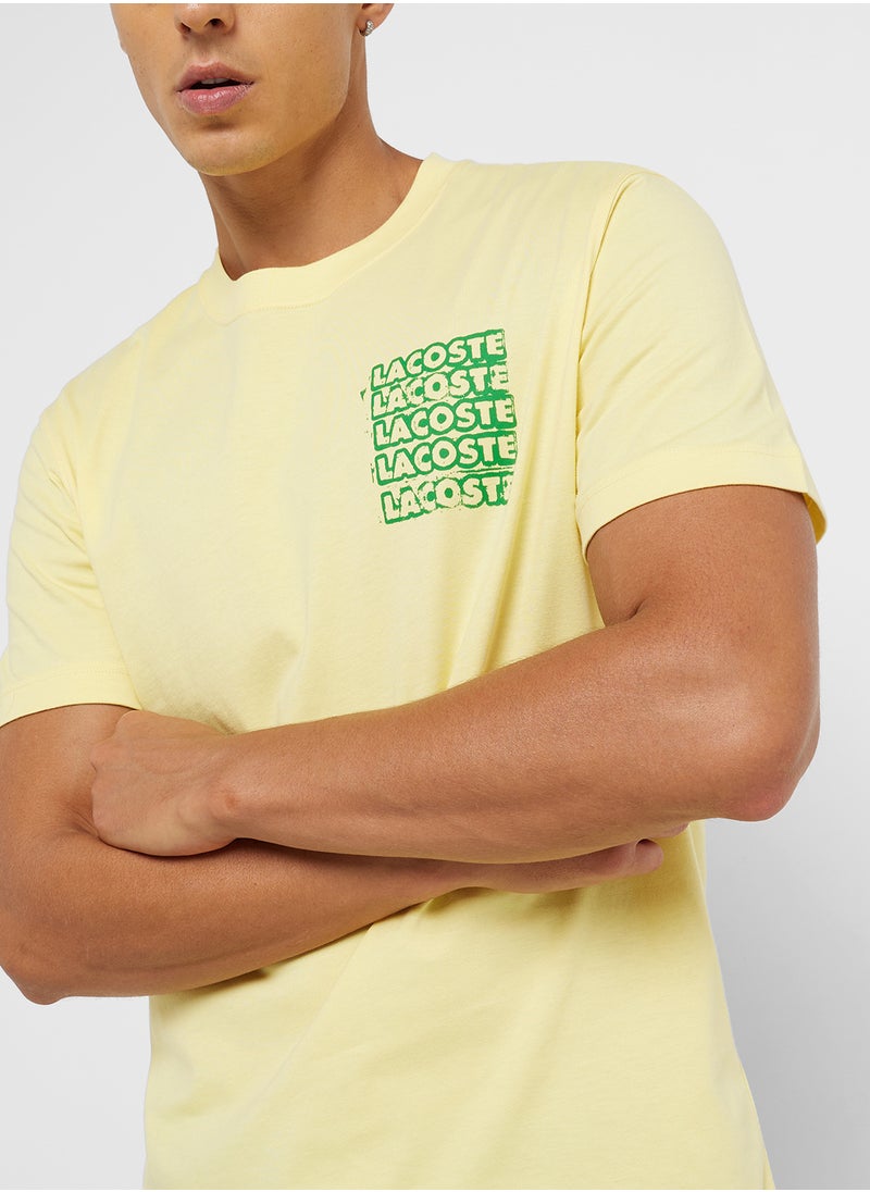 Logo Graphic Crew Neck Short Sleeve T-Shirt