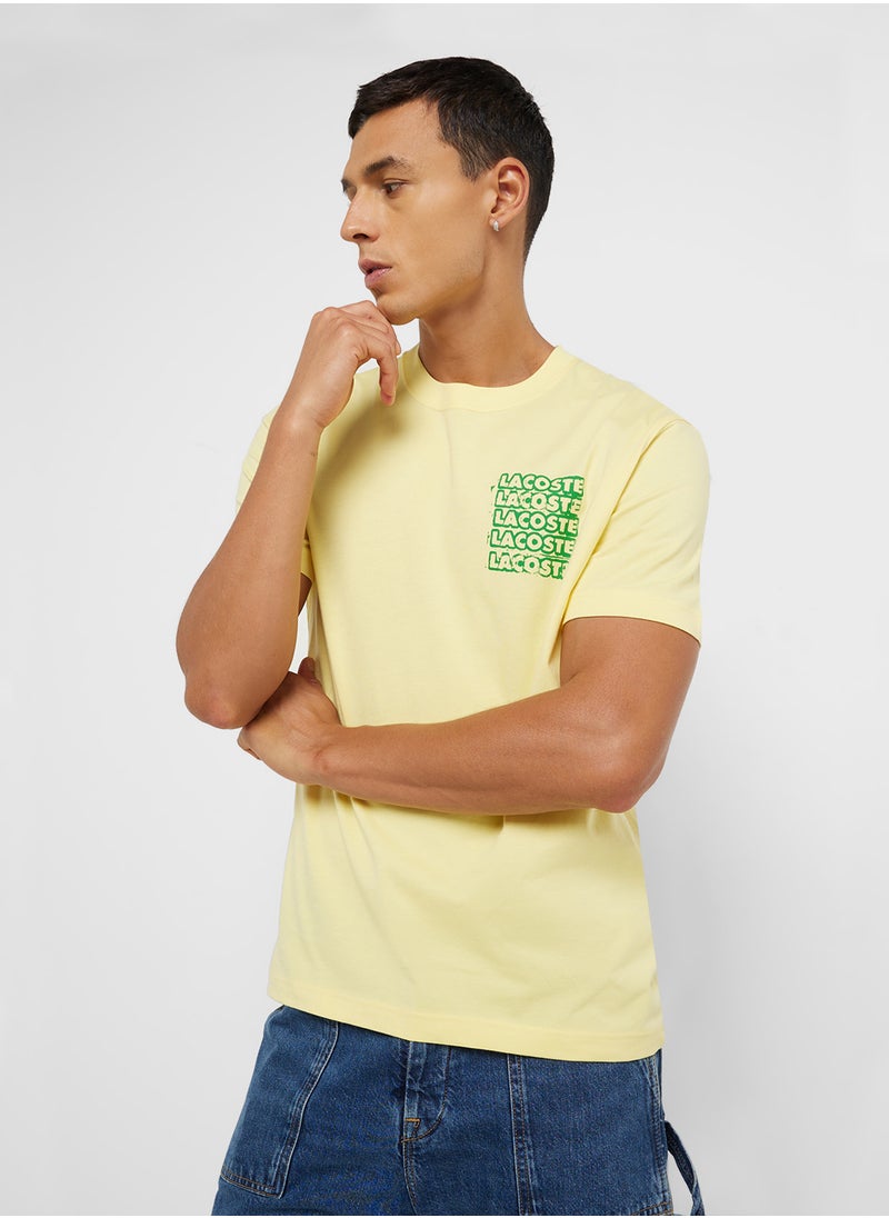 Logo Graphic Crew Neck Short Sleeve T-Shirt