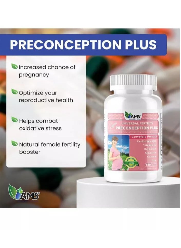 Preconception Plus Vegetable Capsules 180'S