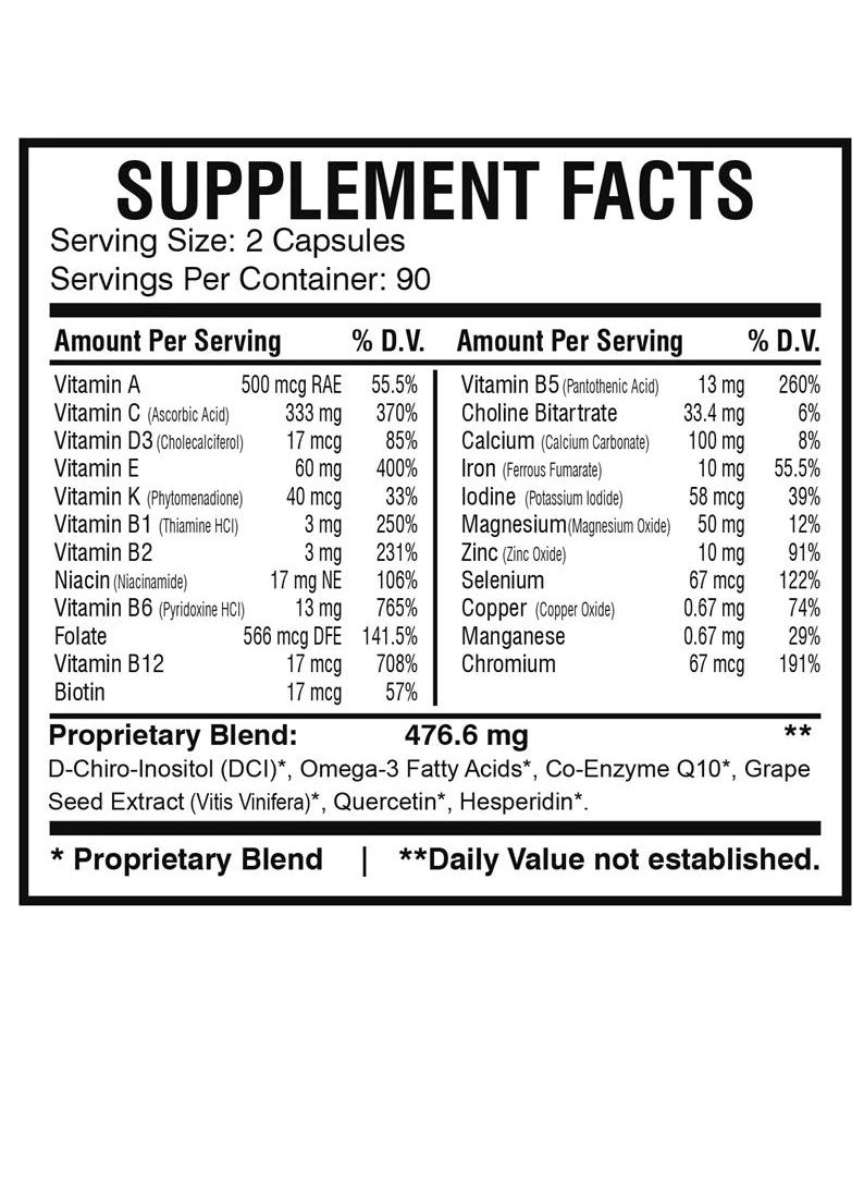 Preconception Plus Vegetable Capsules 180'S
