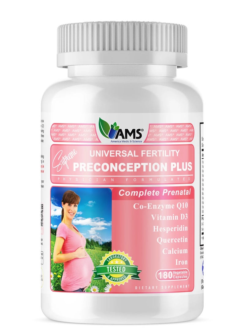 Preconception Plus Vegetable Capsules 180'S