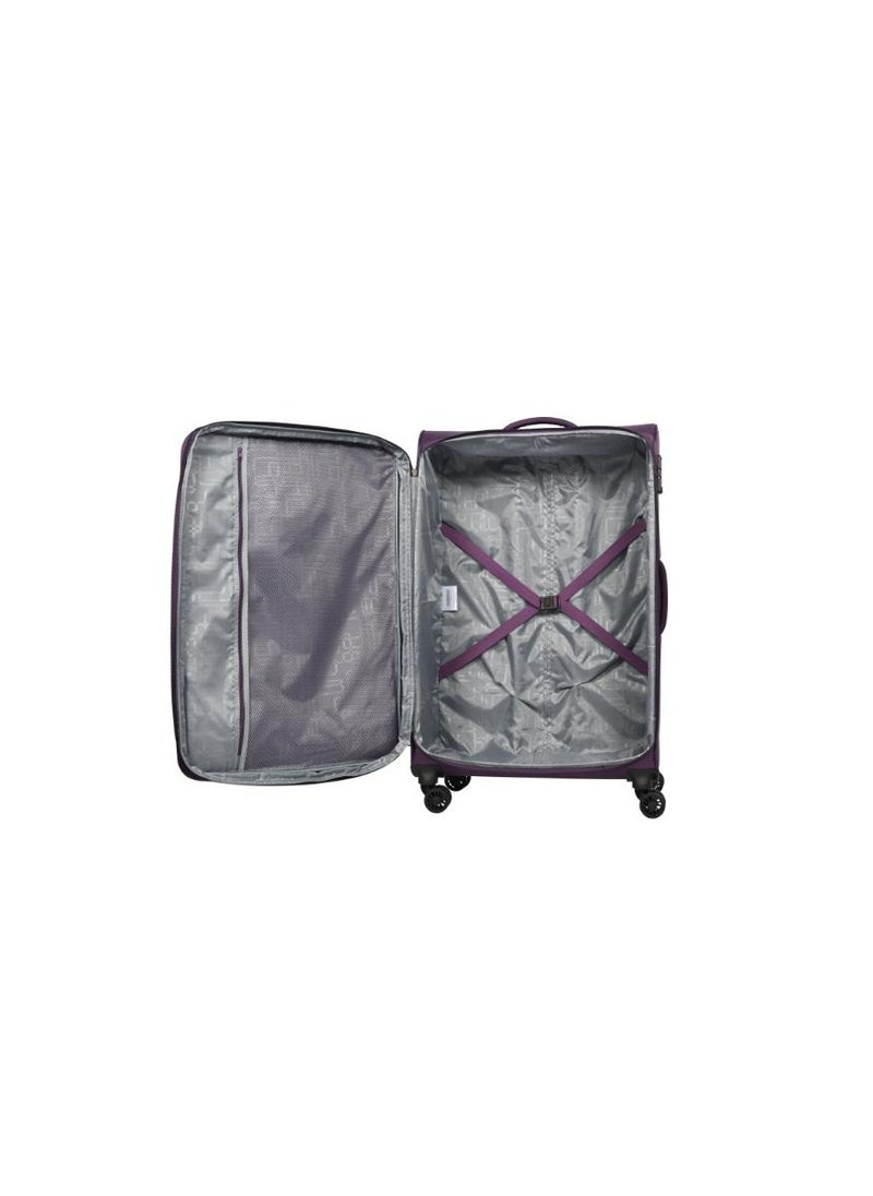 American Tourister Duncan Spinner 55 CM TSA Purple Luggage Trolly Bag