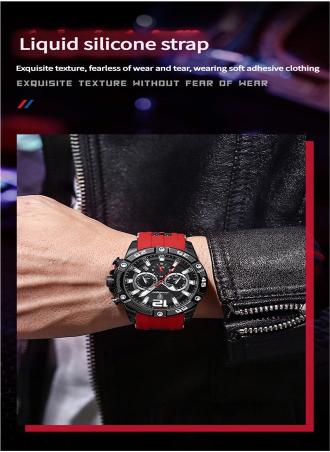 Watch for Men Sport  Waterproof Chronograph Mens Watches Analog Quartz Big Face Classic Stylish Fashion Casual Designer Business Work Wrist Watch Elegant Gift for Men