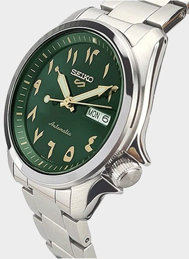 Seiko SRPH49K1 Rare Green Arabic Dial Automatic Mens Stainlees Steel Watch