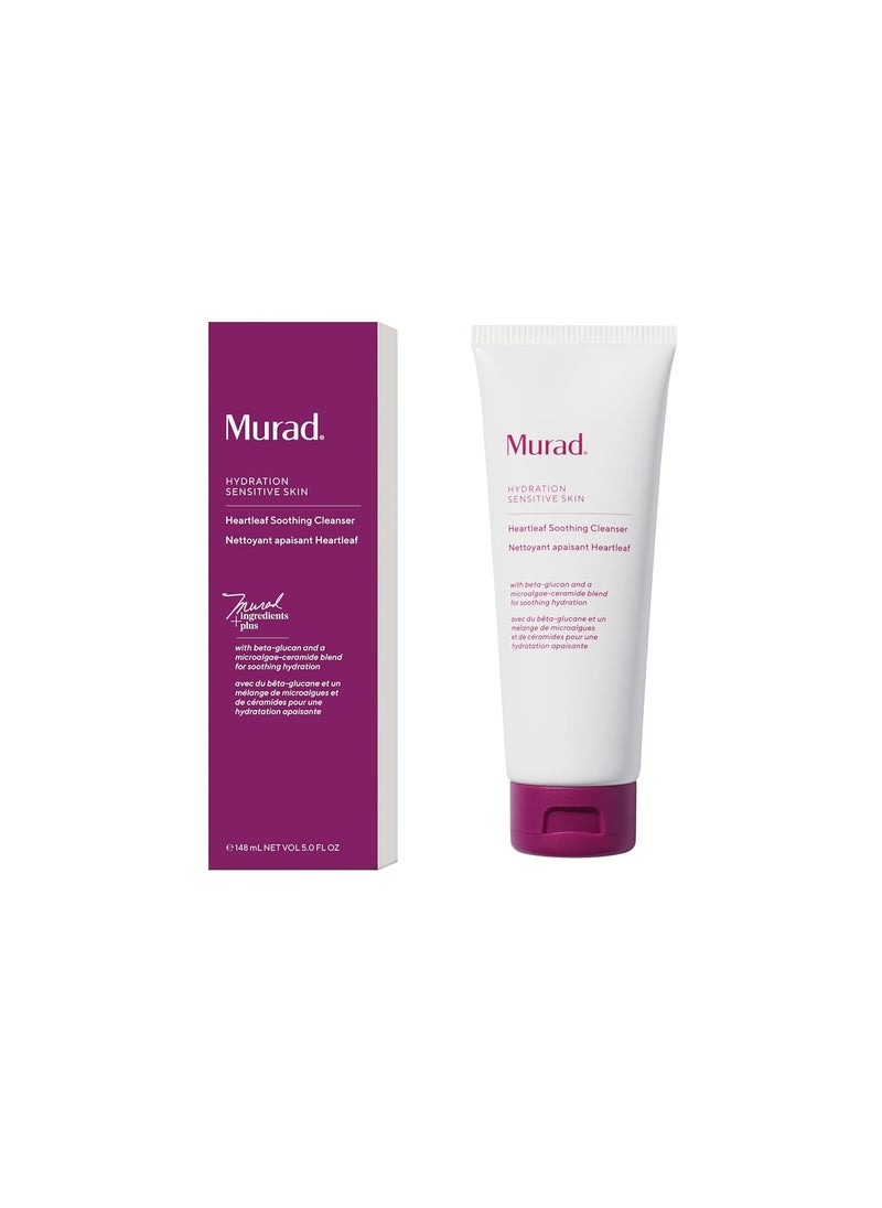Murad Heartleaf Soothing Cleanser  Face Cleanser for EczemaProne and Sensitive Skin with Beta Glucan Cermides and Microalge 5 Fl Oz