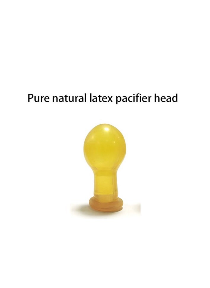 2 Pieces Portable Natural Latex Pacifier,Baby 0-12 Months