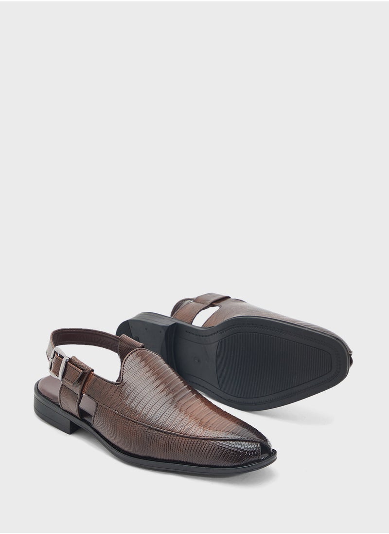 Snake Print Peshawari Sandals