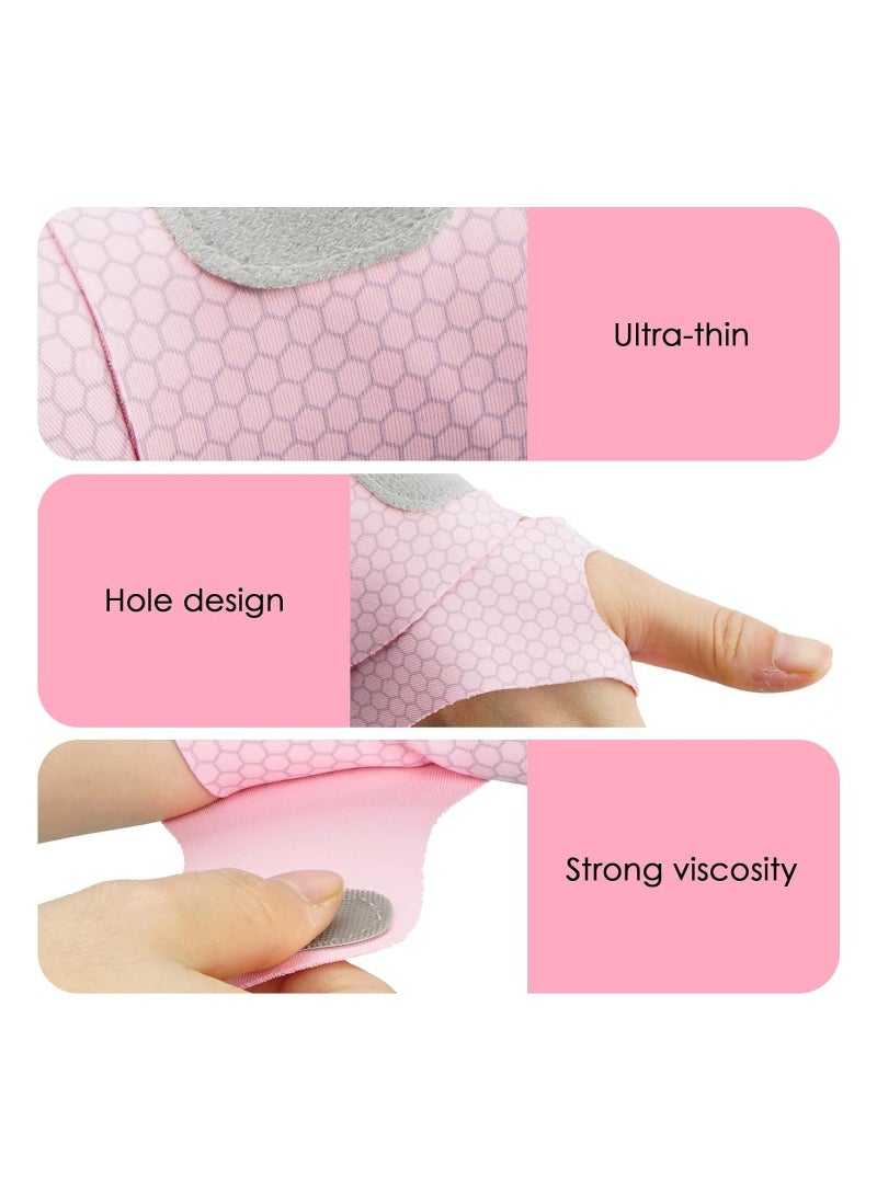 Carpal Tunnel Wrist Brace, Breathable Wrist Band for Men and Women, Adjustable Wrist Support Wrist Straps (Pink)