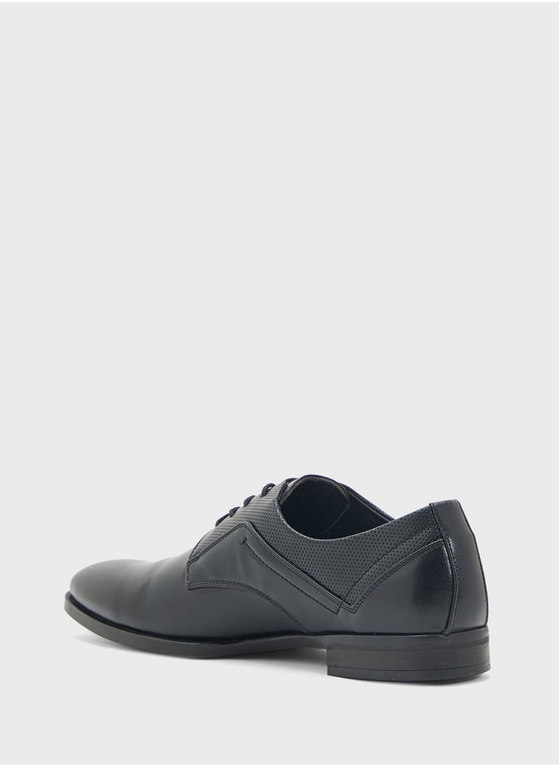 Perforation Details Formal Lace Ups