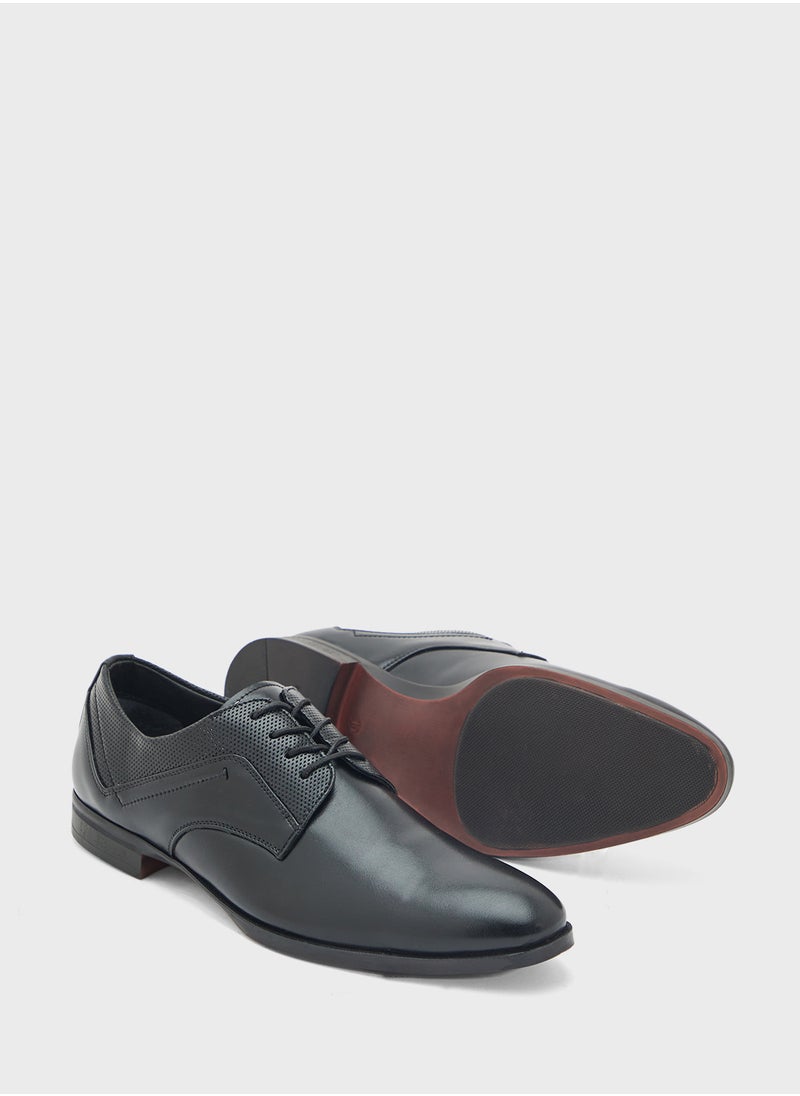 Perforation Details Formal Lace Ups