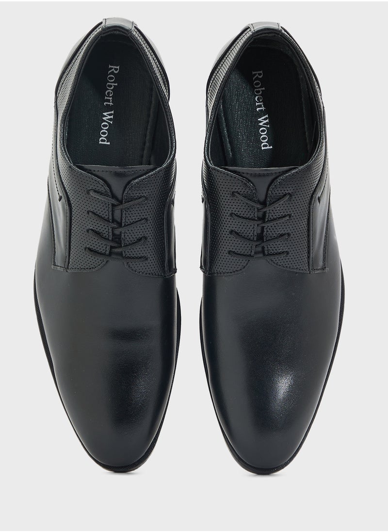 Perforation Details Formal Lace Ups