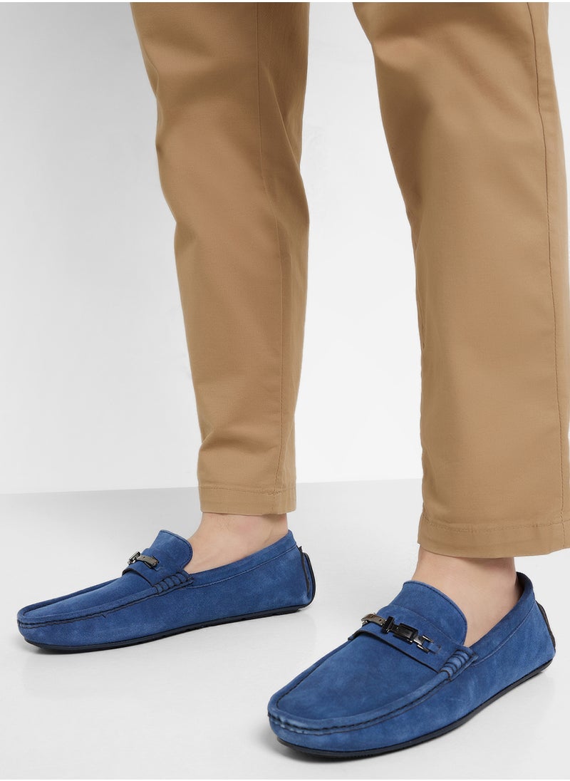 Genuine Suede Leather Loafers