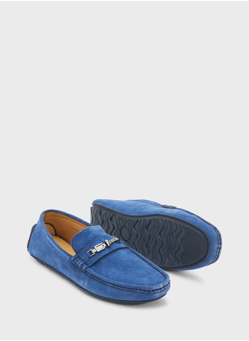 Genuine Suede Leather Loafers