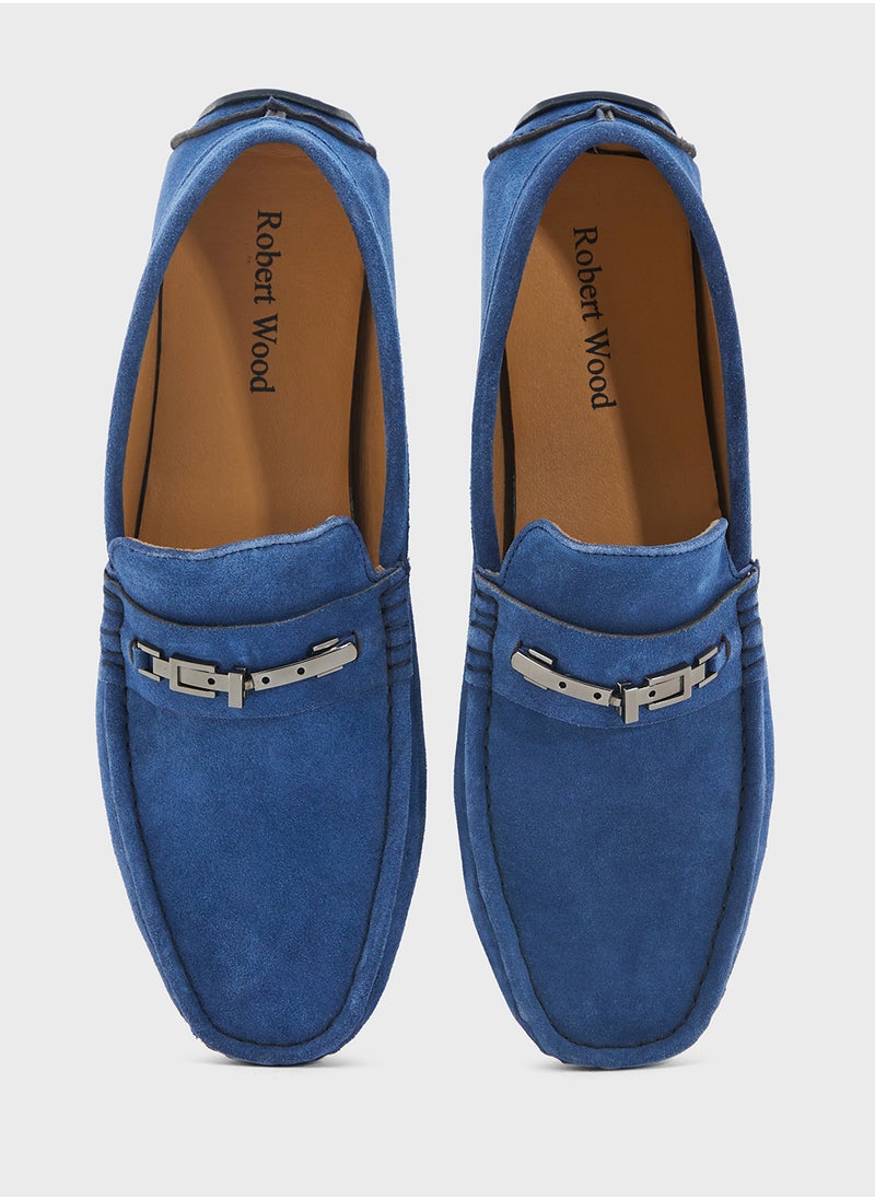 Genuine Suede Leather Loafers