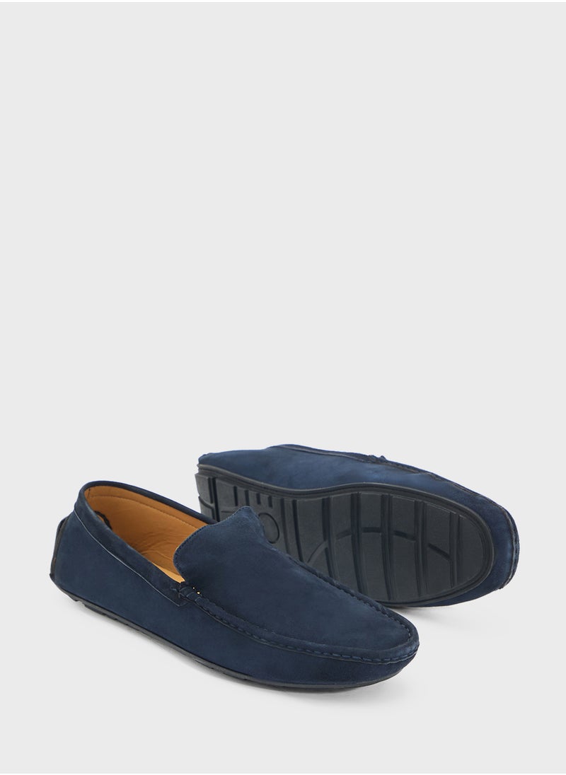Genuine Suede Leather Loafers