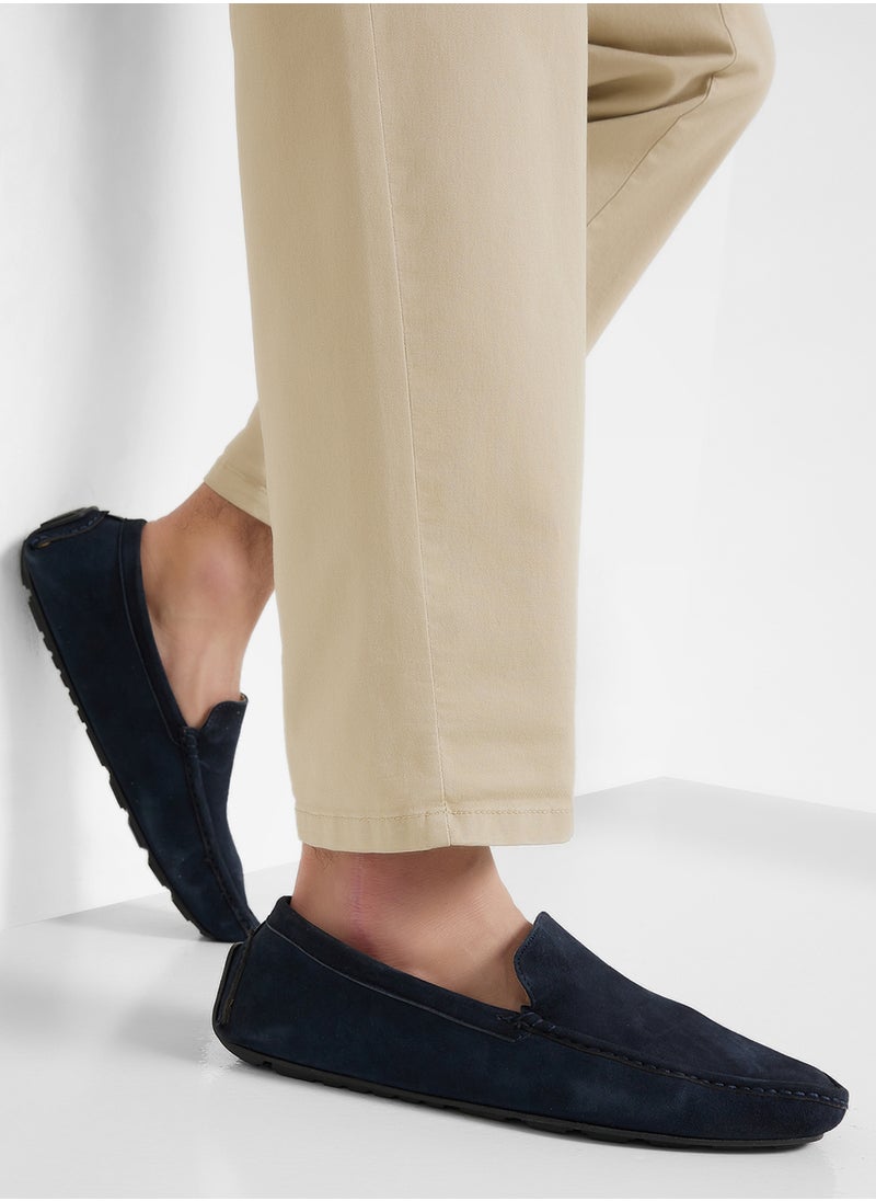 Genuine Suede Leather Loafers