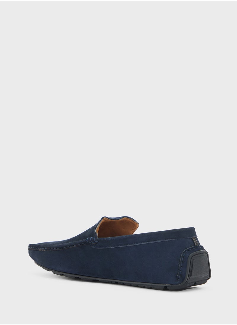 Genuine Suede Leather Loafers