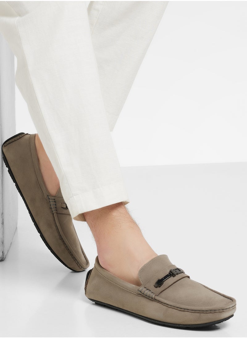Genuine Suede Leather Loafers