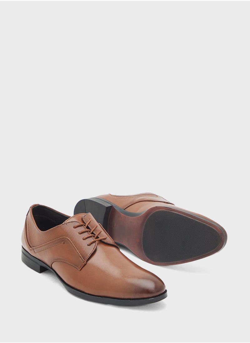 Perforation Details Formal Lace Ups