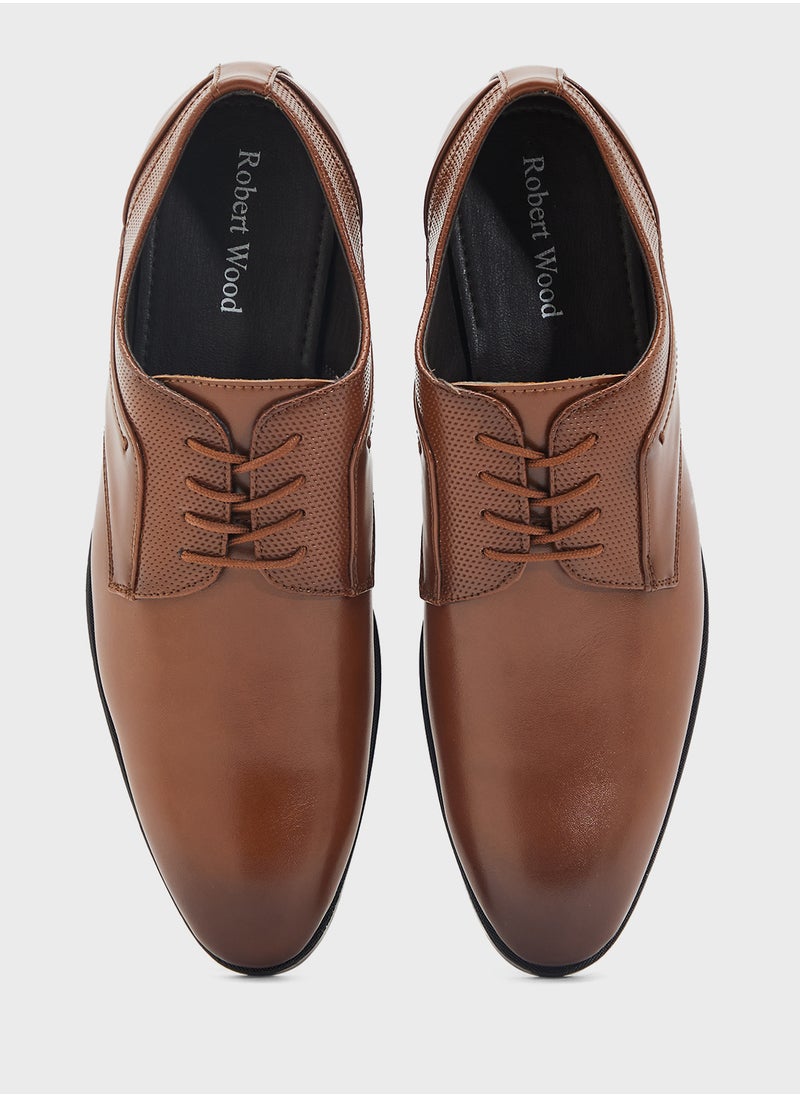 Perforation Details Formal Lace Ups