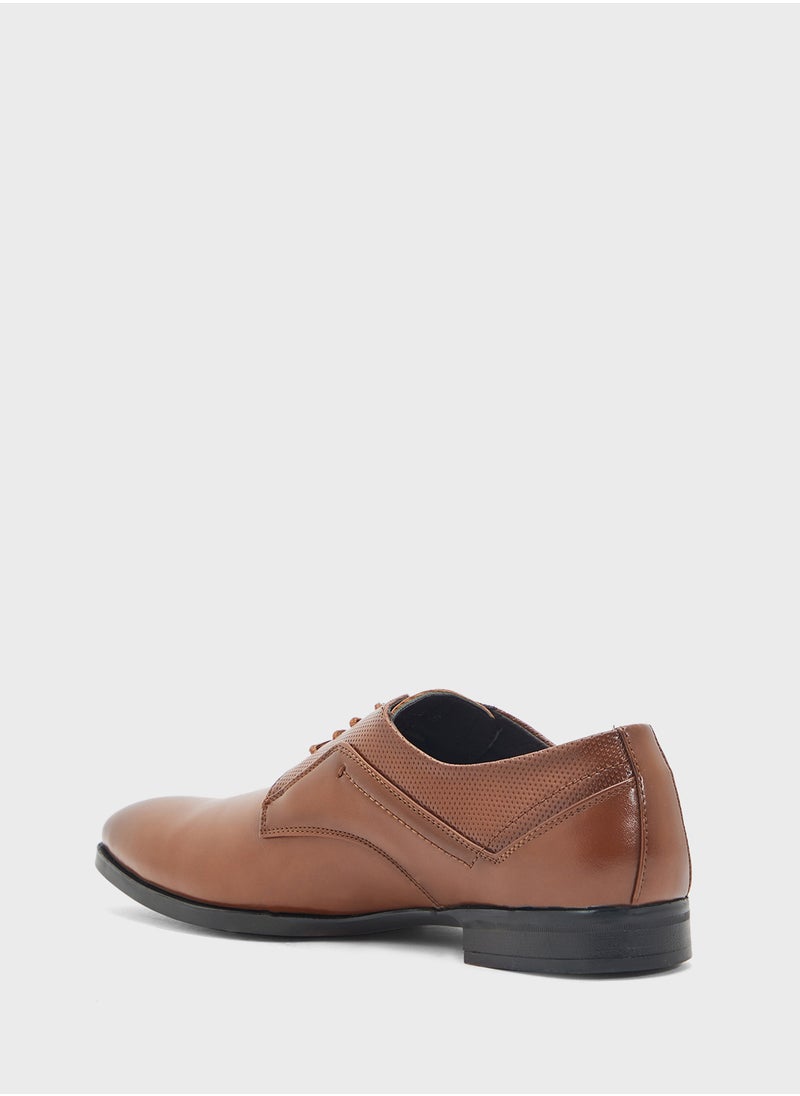 Perforation Details Formal Lace Ups