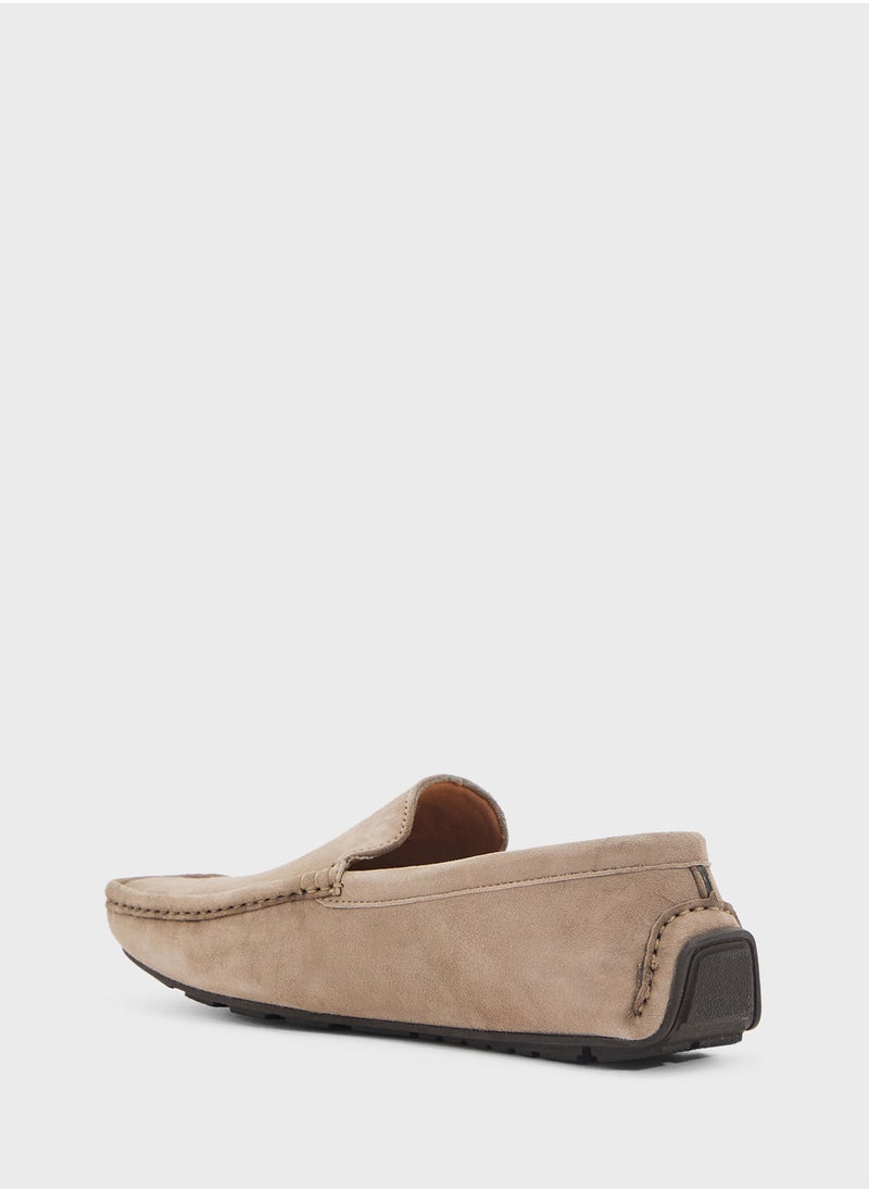 Genuine Suede Leather Loafers