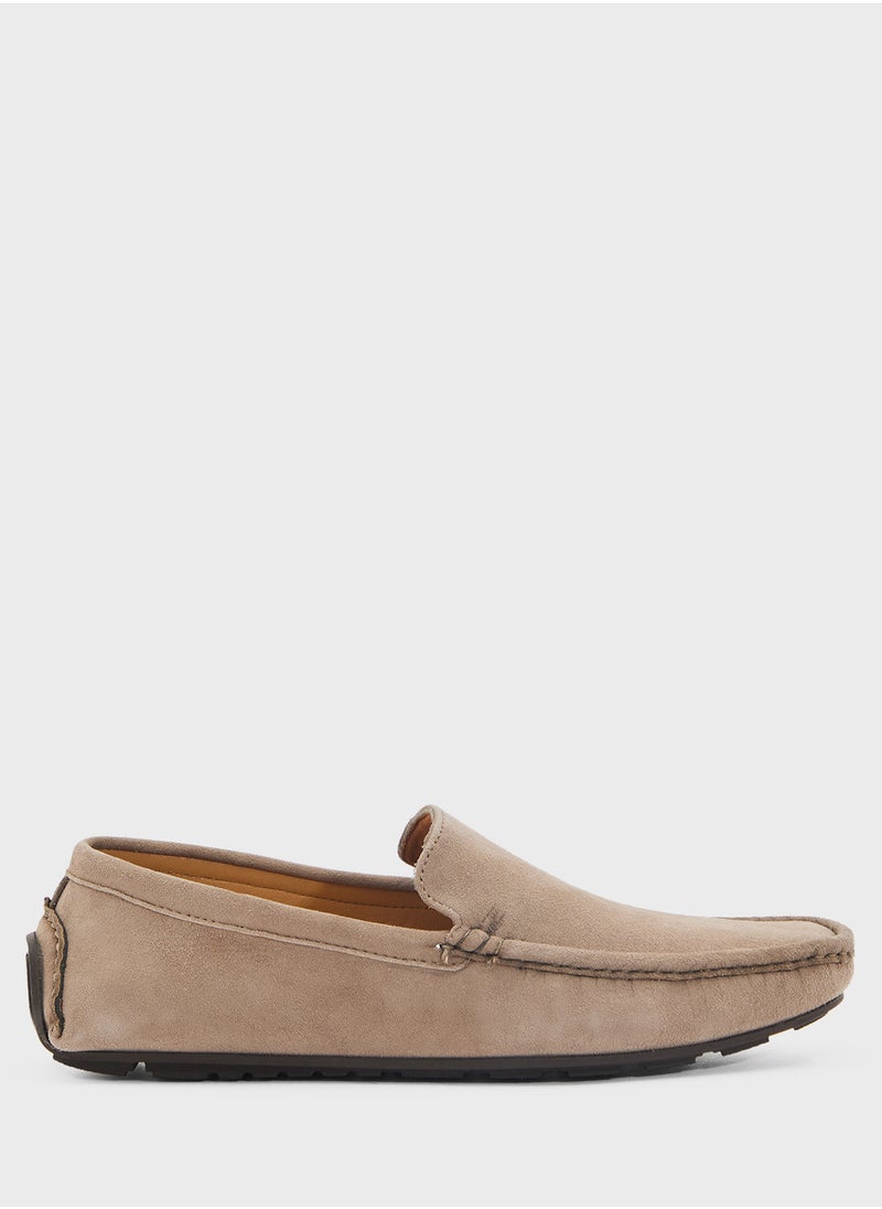 Genuine Suede Leather Loafers