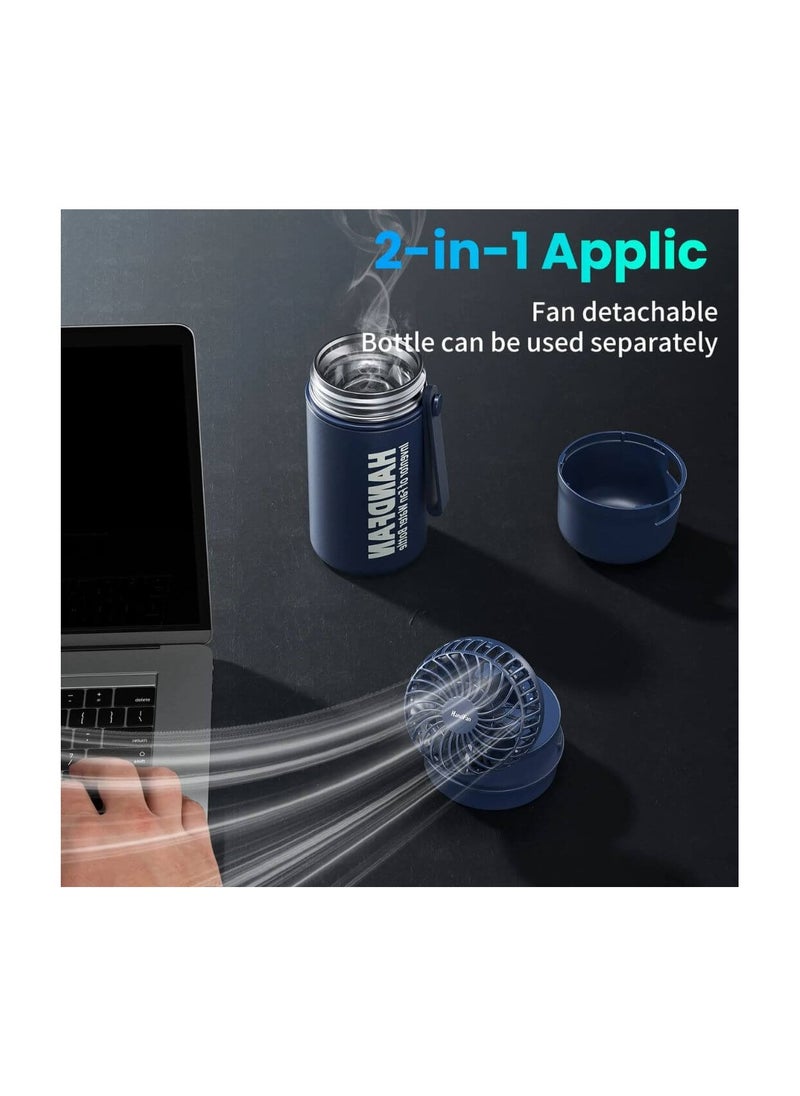 HandFan Water Bottle with Fan 12oz/24oz Hot & Cold