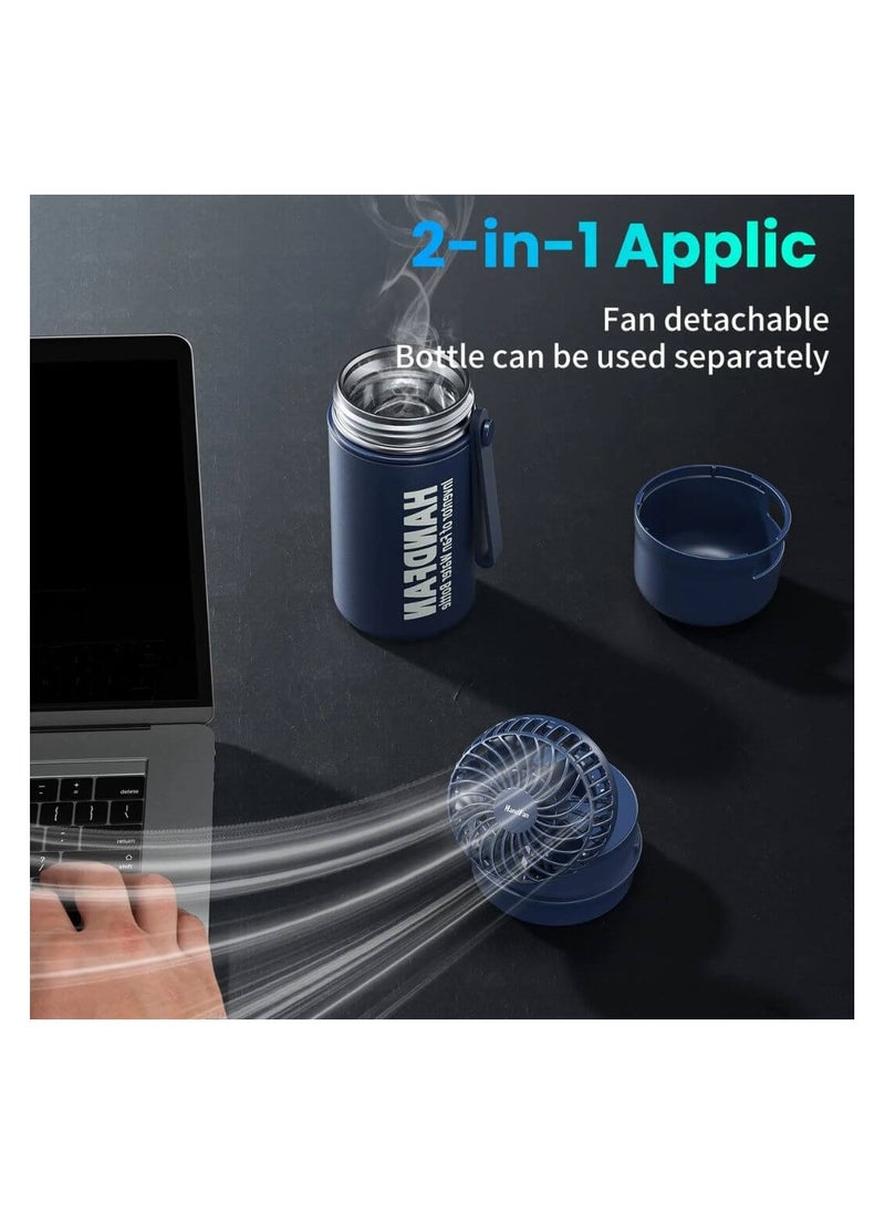 HandFan Water Bottle with Fan 12oz/24oz Hot & Cold