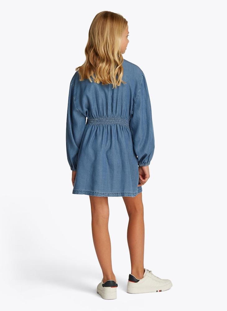 Kids Chambray Shirt Ls Dress