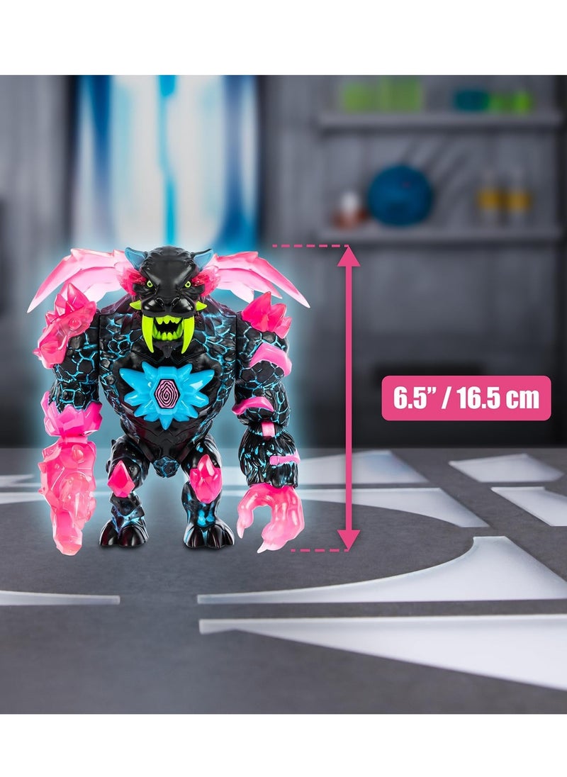 MrBeast Lab Apex Beast Neon Panther Collector Figure, Standing at 6.5 Inches/16.5cm Tall, with Extreme Detailing, Premium Packaging, 13 Points of Articulation and Chomp Jaw