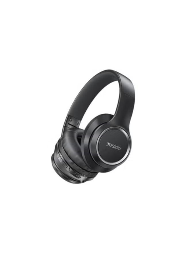 EP03 Bluetooth Wireless Foldable Headphones with HD Hi-Fi Stereo Sound, BT 5.3 Connectivity, Noise Isolation, Built-in Microphone & Micro USB Charging – Lightweight, Over-Ear, Foldable Design for Travel, Work & Gaming – Black