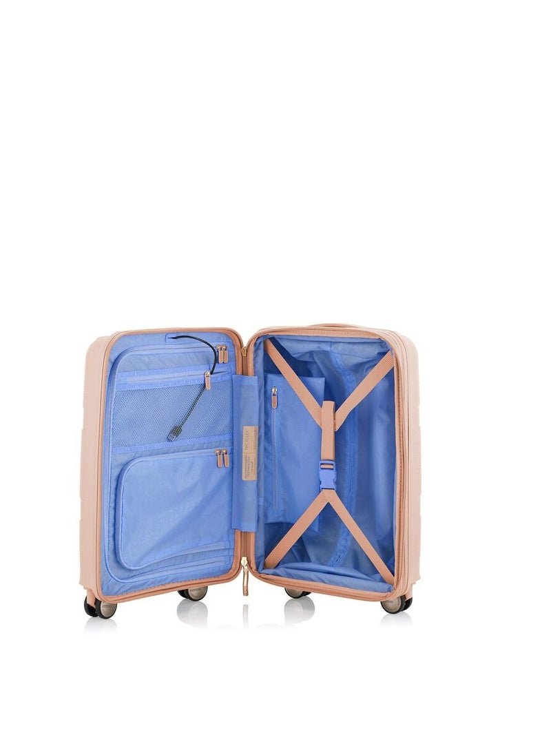 Instagon Hard Trolley spinner Luggage Bag 55 CM PEACH BLOSSOM