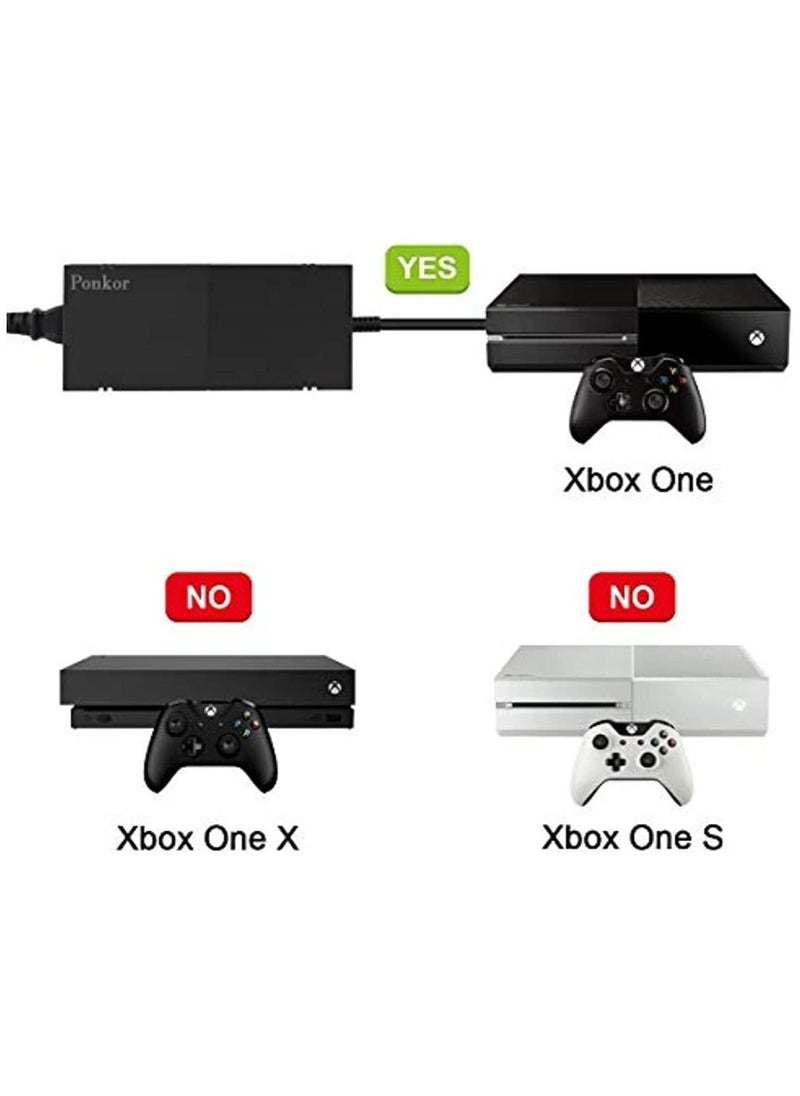 Xbox One Power Brick, Ac Adapter Power Supply Replacement for Xbox One Console, Great Charging Accessory Kit with Cable for Xbox One,100-240v Voltage Ac Cord