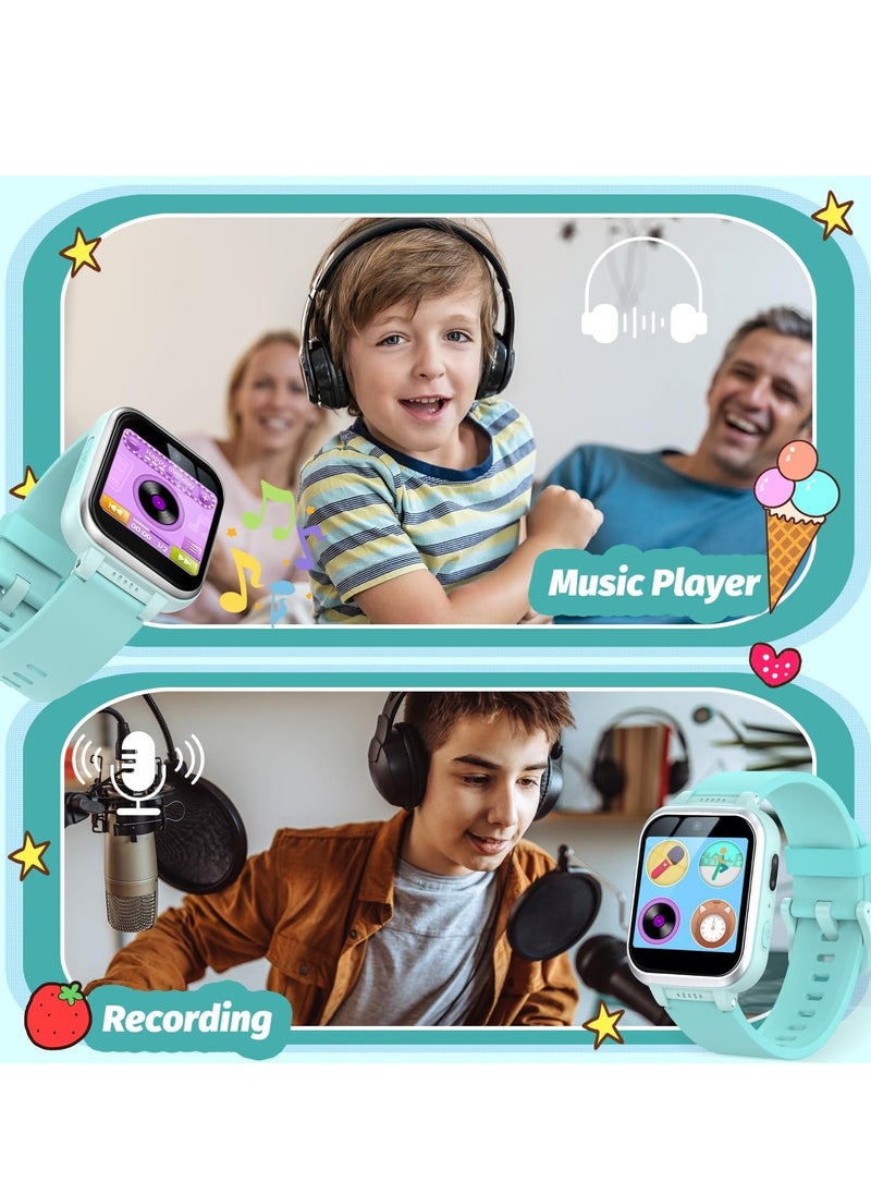 Kids Smart Watch Girls, Gifts For 3-10 Year Old Girls Dual Camera Touchscreen Smart Watch For Kids With Music Player, Educational Toys Toddles Birthday Gift For Girls Ages 6 7 8