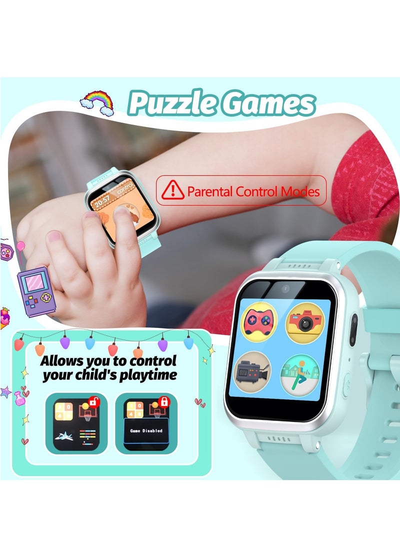 Kids Smart Watch Girls, Gifts For 3-10 Year Old Girls Dual Camera Touchscreen Smart Watch For Kids With Music Player, Educational Toys Toddles Birthday Gift For Girls Ages 6 7 8