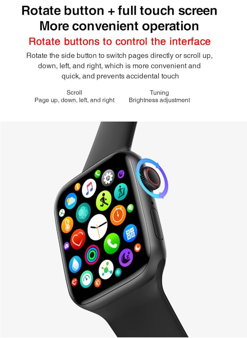 X22 Premium Quality Smart Watch with 3 Straps – Bluetooth Calling, Waterproof Fitness Tracker, Heart Rate Monitor, Business Smartwatch for Men & Women, Vacuum Plating – Black