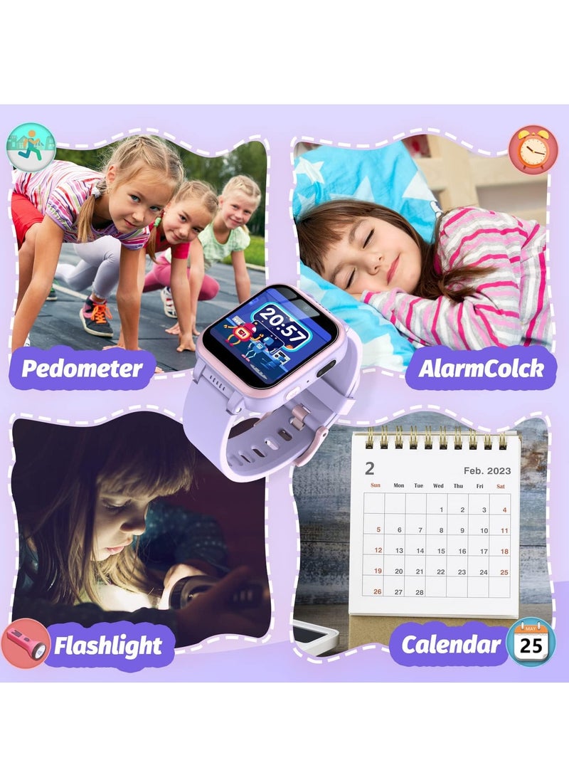 Kids Smart Watch Girls, Gifts For 3-10 Year Old Girls Dual Camera Touchscreen Smart Watch For Kids With Music Player, Educational Toys Toddles Birthday Gift For Girls Ages 6 7 8