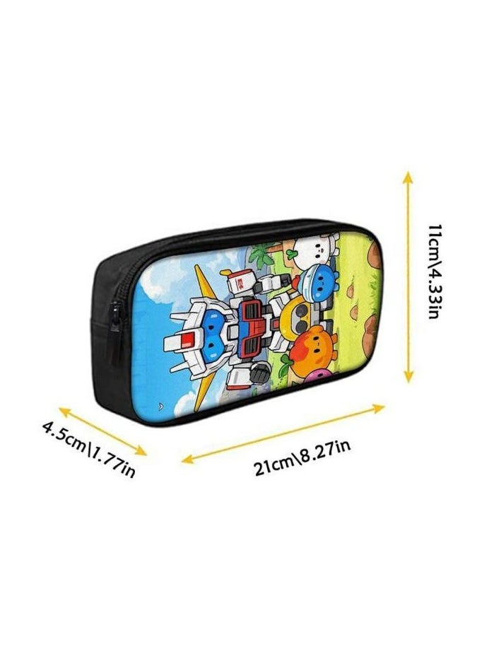 Three-piece set of cartoon characters (schoolbag, for students) - 1048