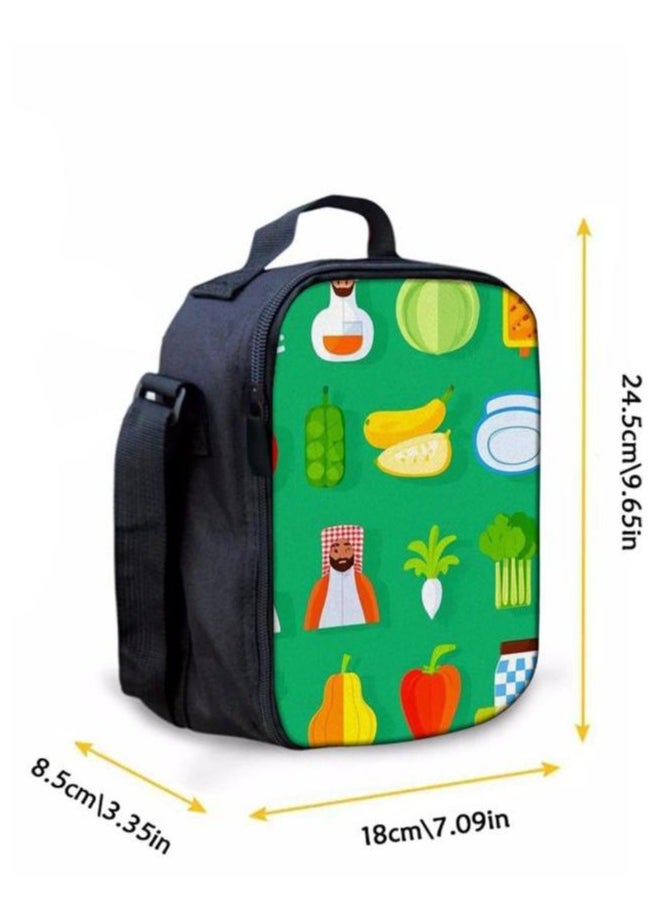 Cartoon three-piece schoolbag with front pocket - 258