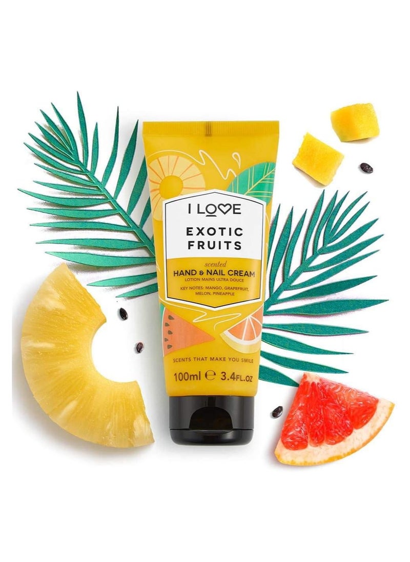 I Love Hand And Nail Cream Exotic Fruit, 100 ml
