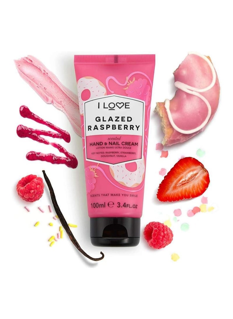 Hand And Nail Cream Glazed Raspberry, 100 ml