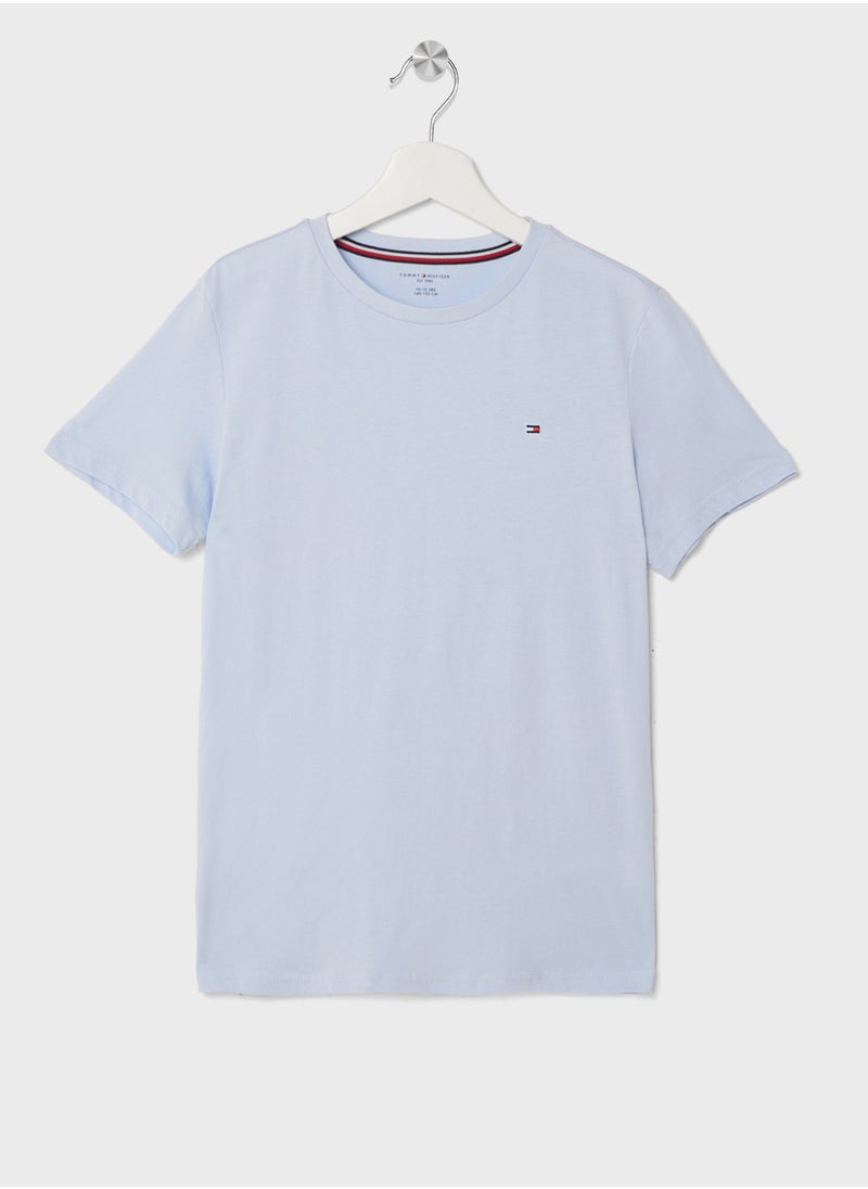 Kids 2 Pack Crew Neck T-Shirt