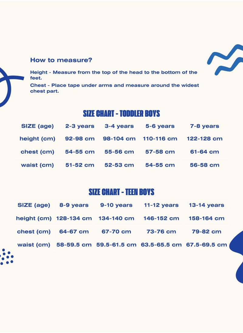 Boys' White Textured Cotton Polo Shirt with Blue Tipping